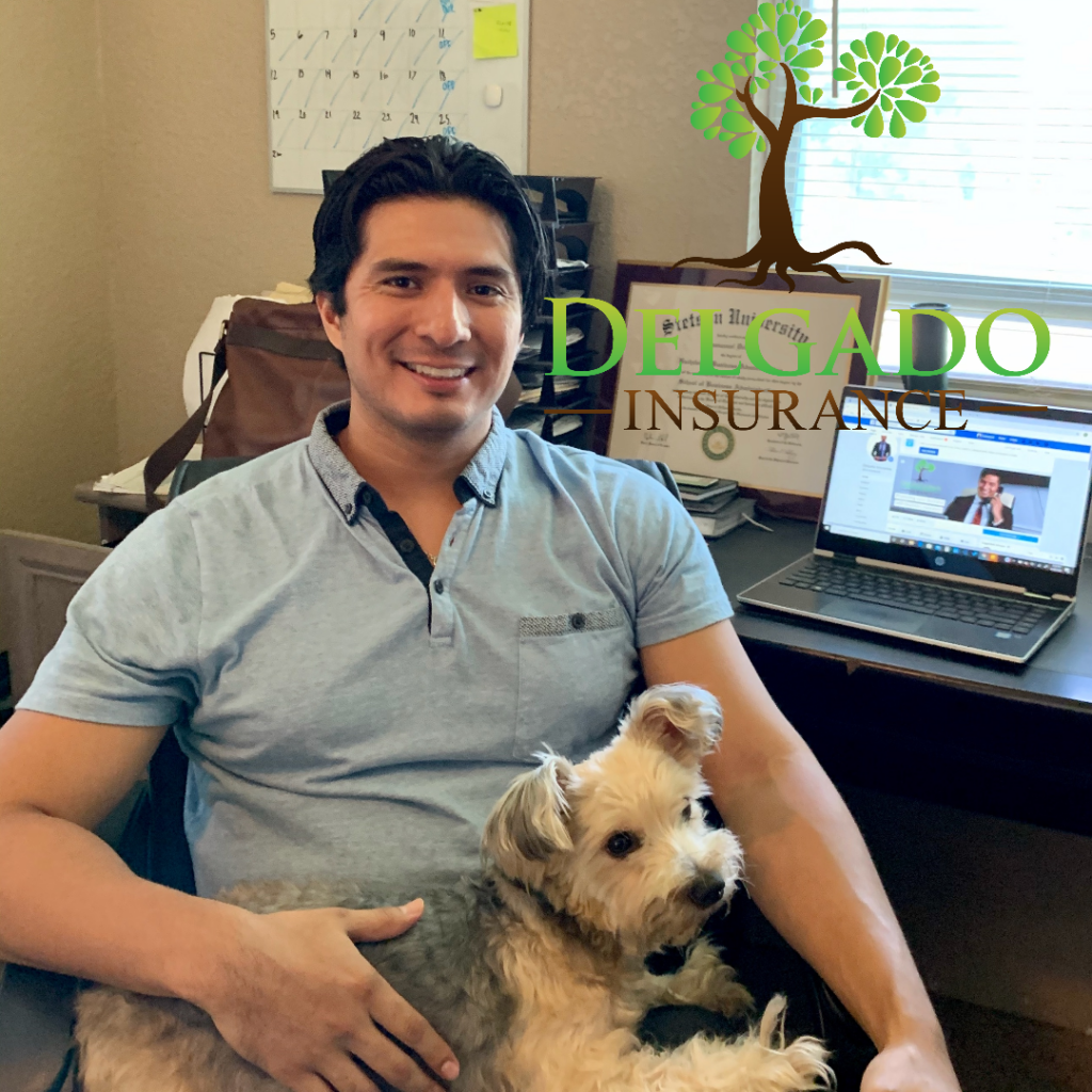 Coco and I are here to help Delgado Insurance